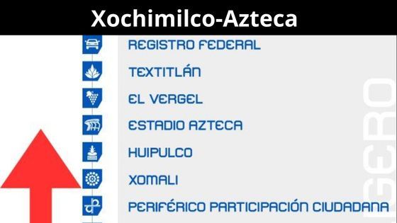 como llegar desde xochimilco al azteca
